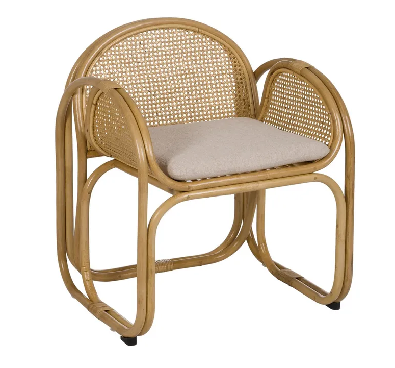 FAUTEUIL DE SALON EN ROTIN NATUREL