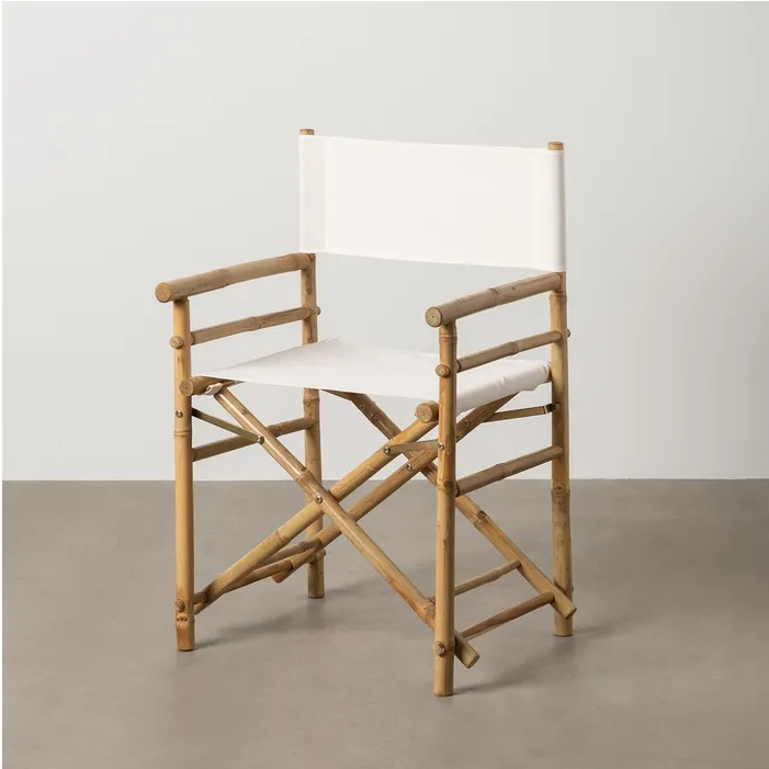 CHAISE DE RÉALISATEUR EN BAMBOU NATUREL