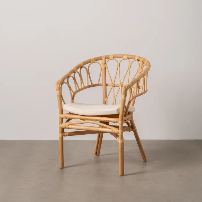 CHAISE DE SALON EN ROTIN NATUREL