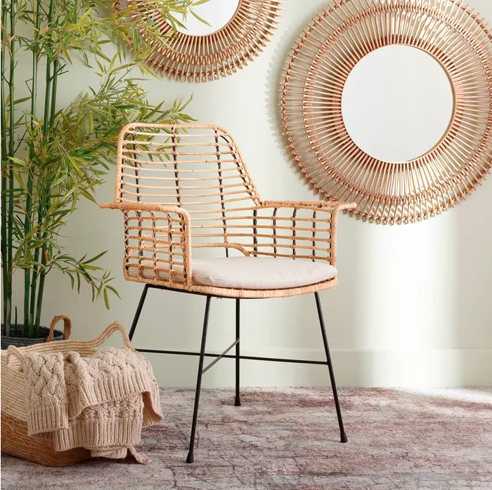 CHAISE NATURELLE-NOIRE