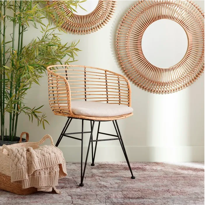 CHAISE NATURELLE-NOIRE