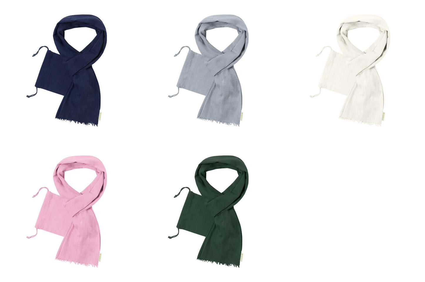 Foulard de algodón orgánico con funda