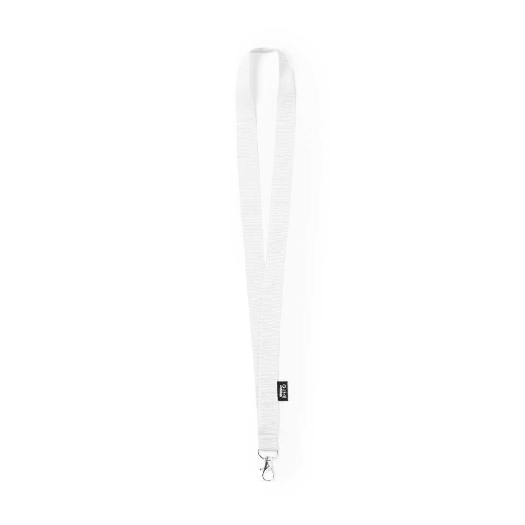 Lanyard RPET blanco