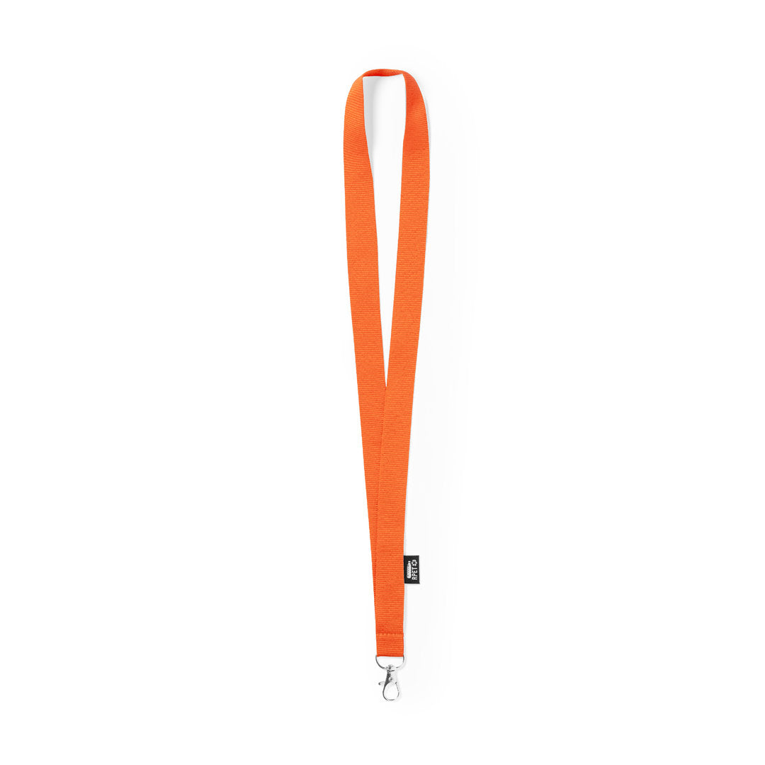 Lanyard RPET naranja