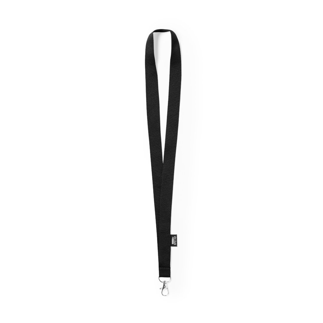 Lanyard RPET negro