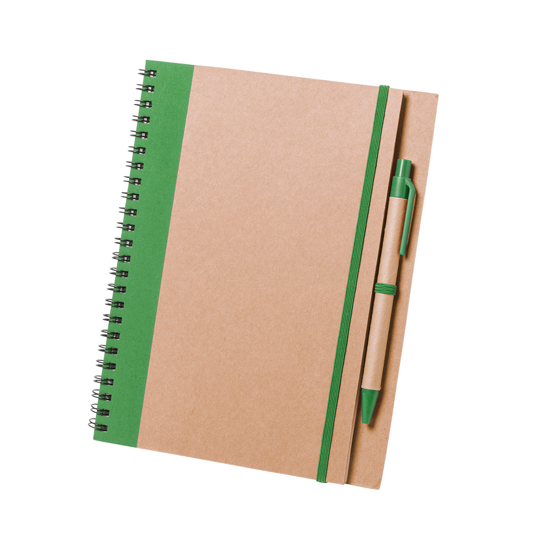 Libreta de anillas verde