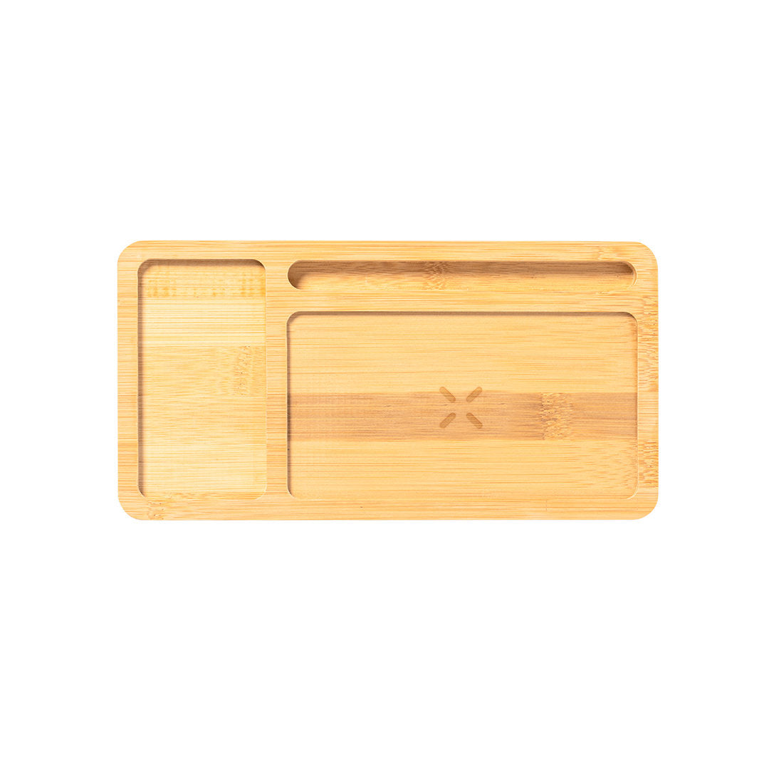 Power bank de bambú con organizador