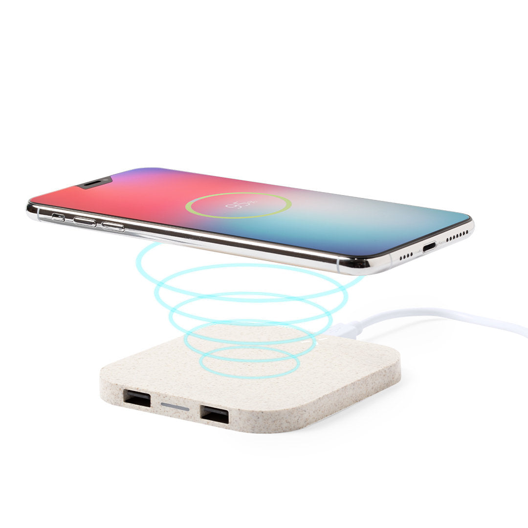 Power bank nature – Inalámbrico y USB Dual, Eco-Friendly