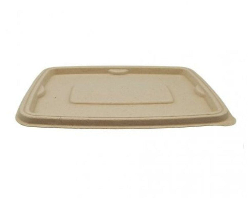Tapa para envases rectangular antifuga de bagazo 750ml y 1000ml (600 uds)