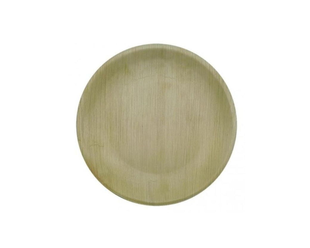 Assiettes rondes en feuille de palmier 250 mm (100 pièces)