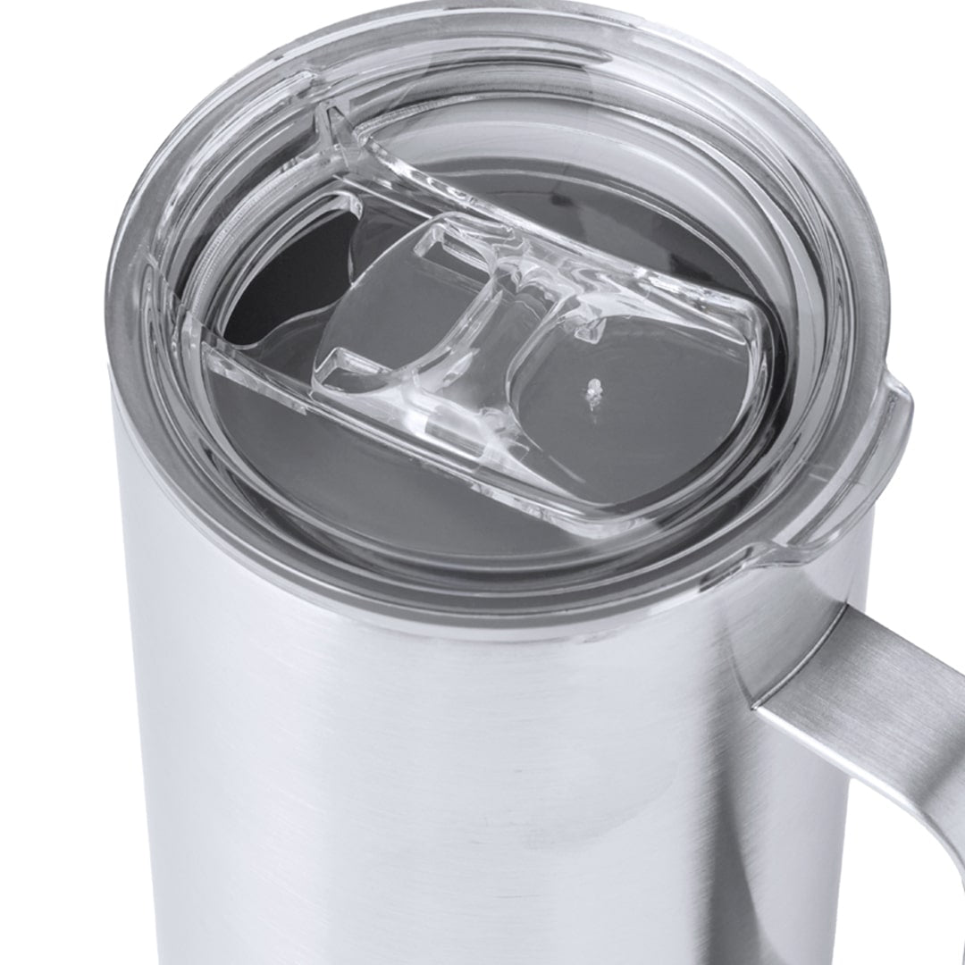Taza de viaje Eco-Friendly con tapa abrefácil y base de corcho natural
