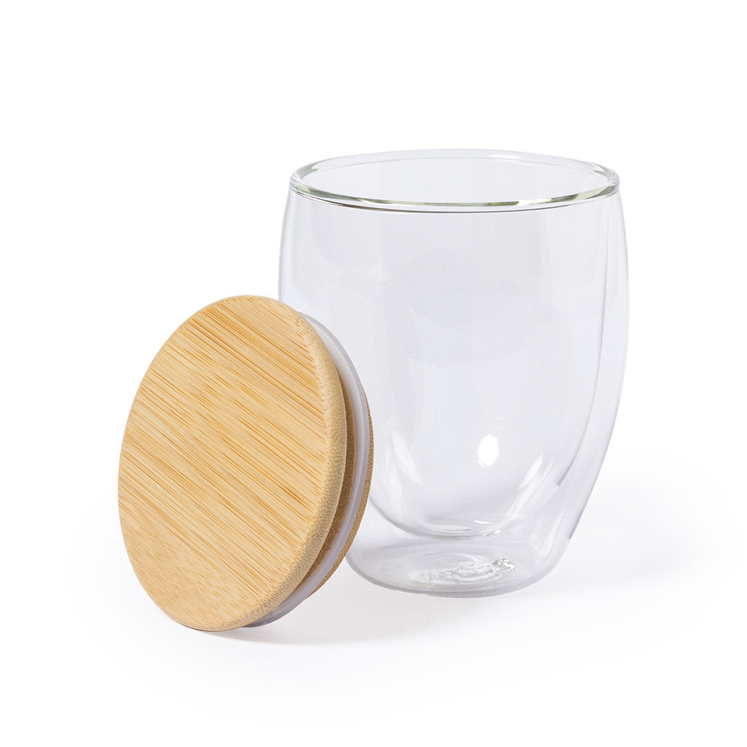 Vaso Térmico Cristal & Bambú