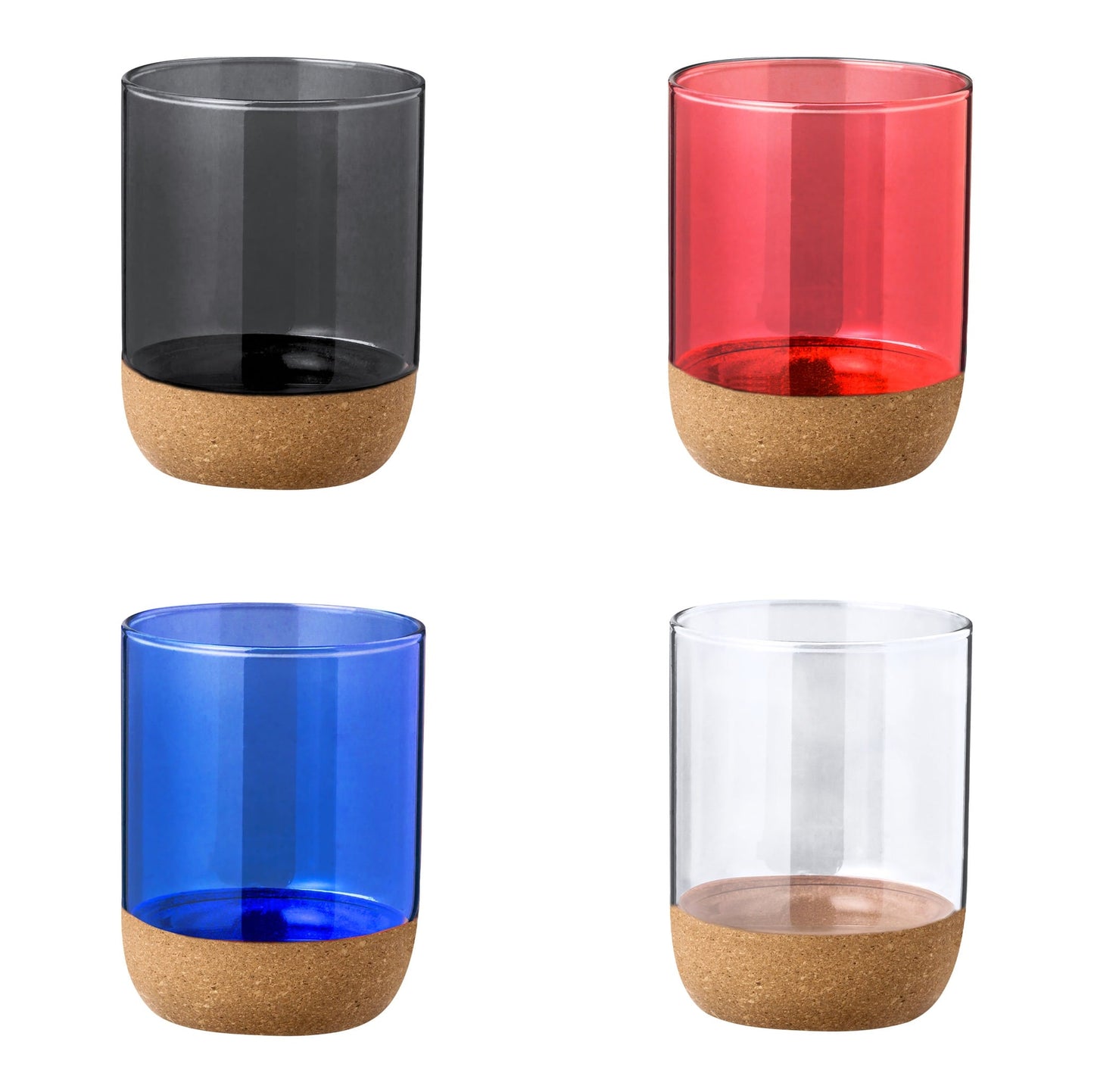 Vaso premium de vidrio borosilicato con estilo natural