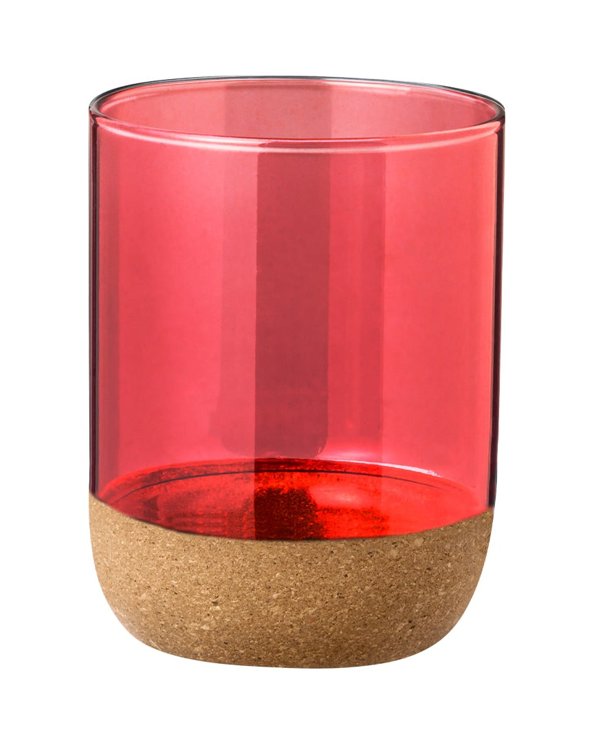 Vaso premium de vidrio borosilicato con estilo natural