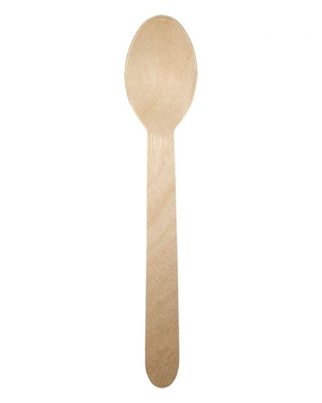 Cuchara de madera encerada 160mm (2.000 uds)