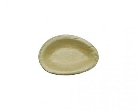 Assiettes ovales en feuille de palmier 90 x 60 mm (100 pièces)