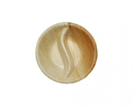 Platos catering de hoja de Palma Redondos 100mm (100 uds)