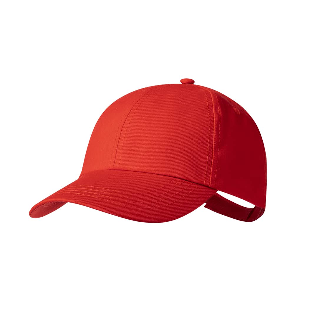 gorra velcro roja