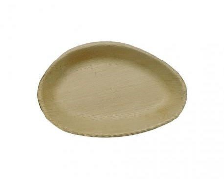 Assiettes ovales en feuille de palmier 190 x 120 mm (100 pièces)