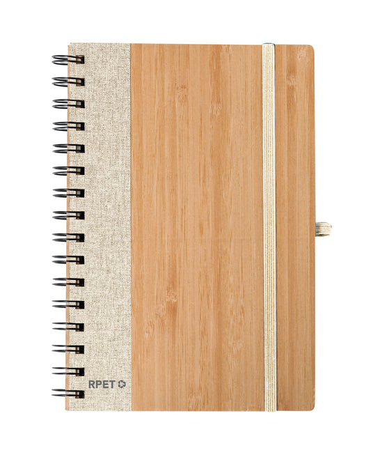Bamboo ring notebook