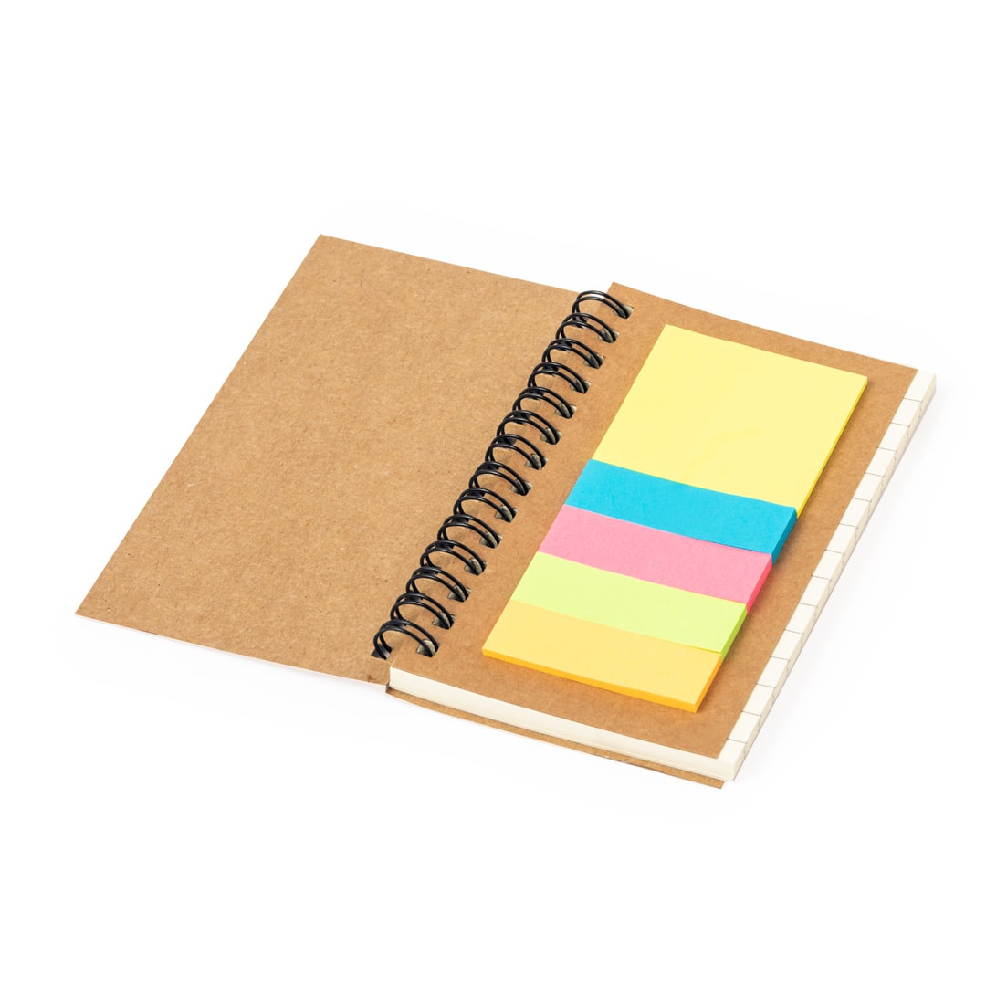 Bloc de notas con anillas de cartón reciclado