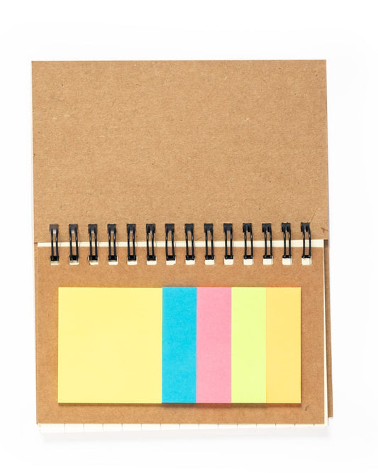 Bloc de notas con anillas de cartón reciclado