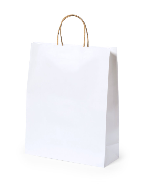 Bolsa de regalo blanca mediana