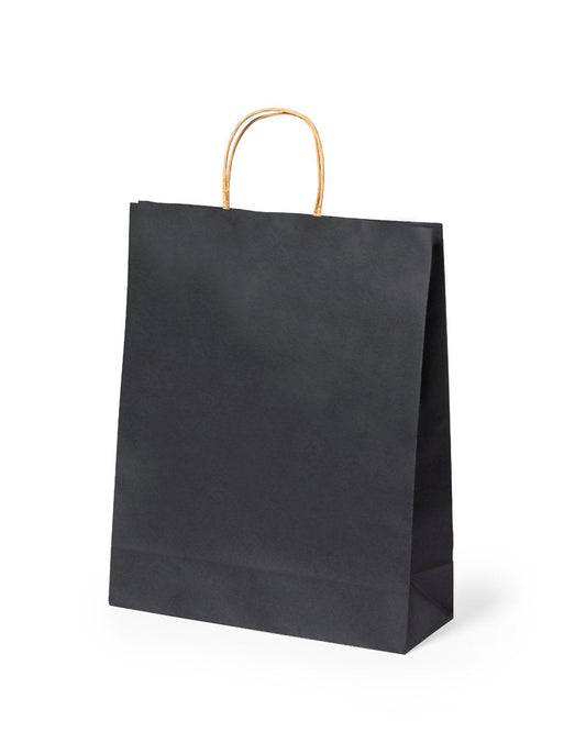 Bolsa de regalo negra mediana