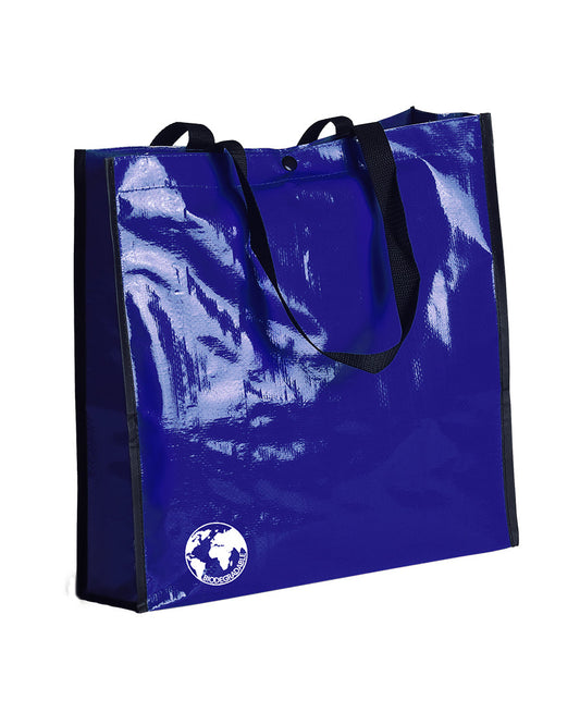 Bolsa reutilizable en resistente material laminado.