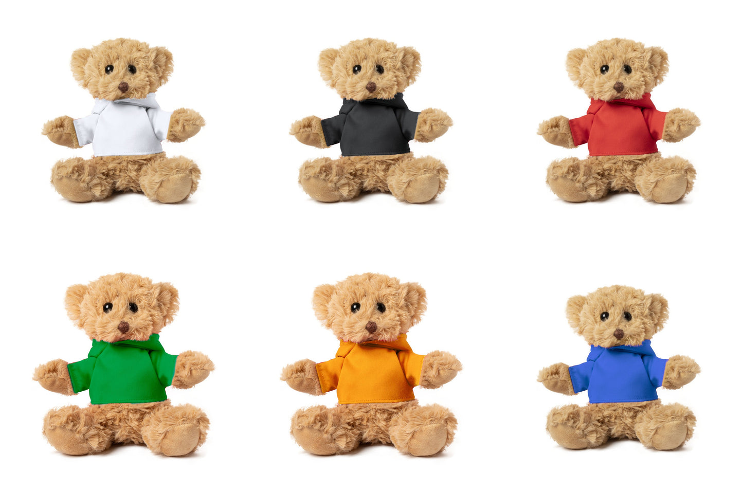 Teddy bear in various colors
