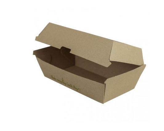 Large Hamburger Menu Packaging "Make Everyday Earth Day" 210 x 110 x 80mm (250 units)