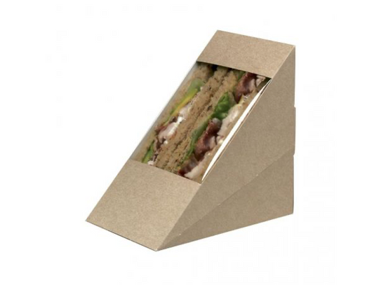 Sandwich packaging with cellulose window Medium 123 x 72 x 123mm (500 units)