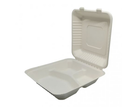 Sugarcane fiber containers Menu holders 232 x 232 mm (200 units)