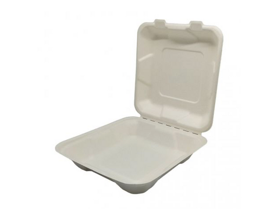 Sugarcane fiber packaging Menu holder 1 compartment 205 x 205 mm (400 units)