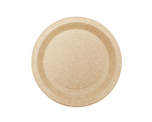 Plato cartón kraft Ø22cm (20PAQx20uds: 400 uds)
