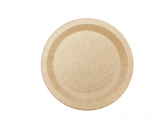 Plato cartón kraft Ø17cm (20PAQx20uds: 400 uds)
