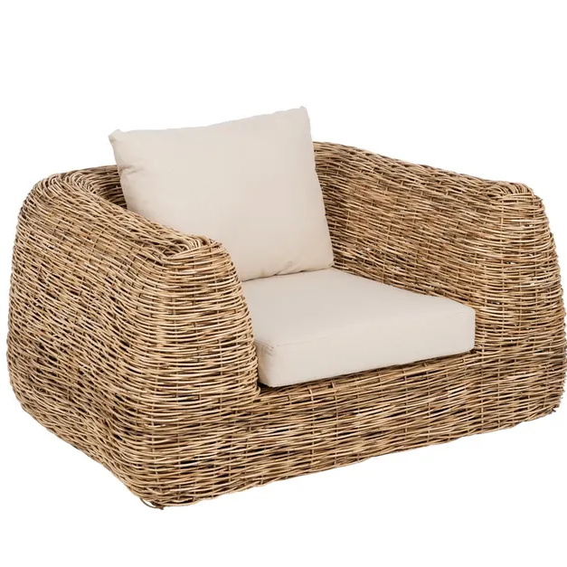 FAUTEUIL DE SALON EN ROTIN NATUREL 