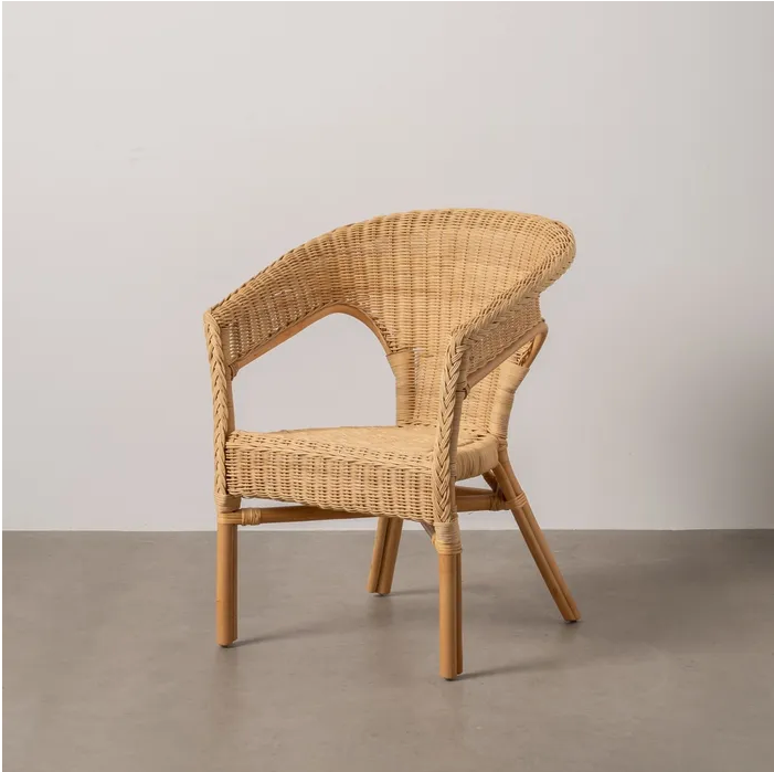CHAISE DE SALON EN ROTIN NATUREL 