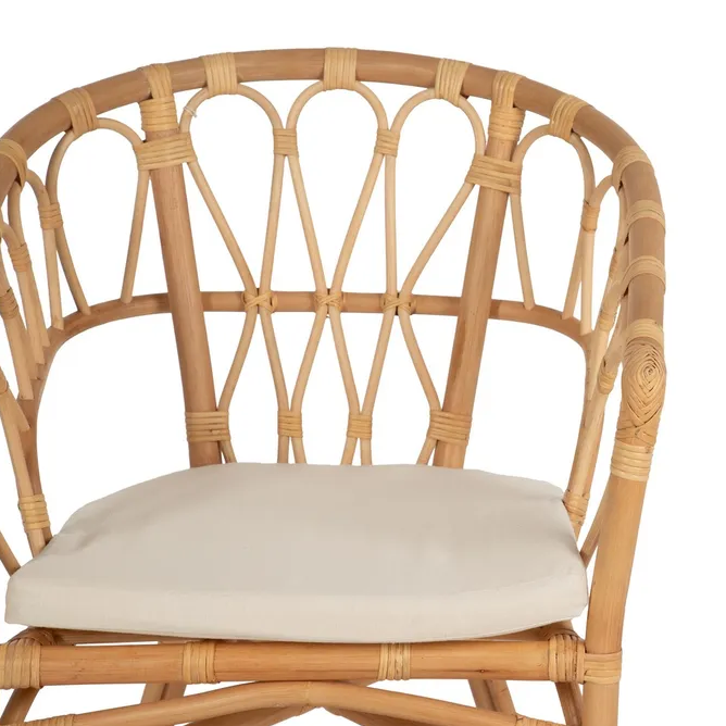 CHAISE DE SALON EN ROTIN NATUREL 