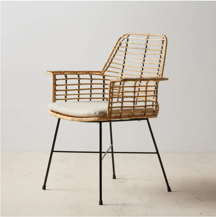 CHAISE NATURELLE-NOIRE 