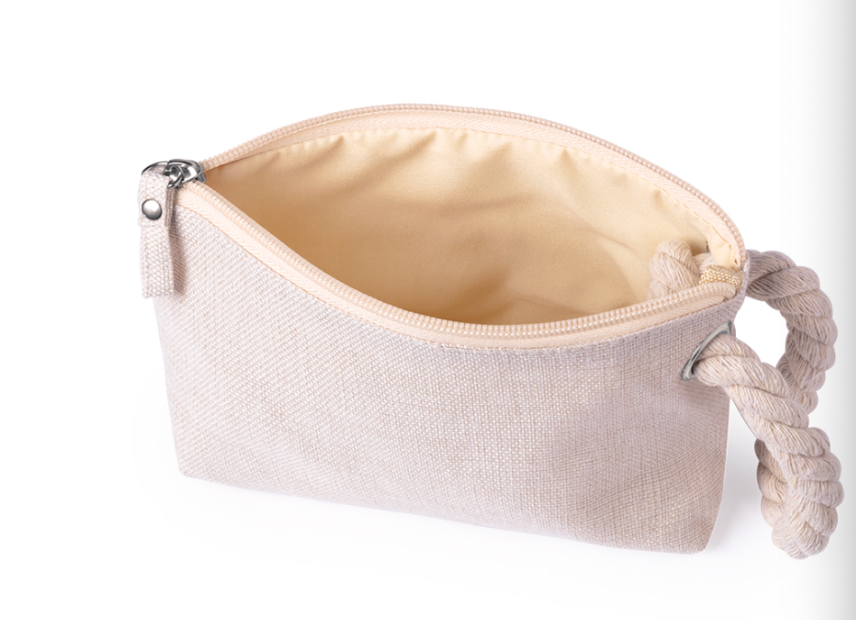Trousse de toilette avec poignée tressée