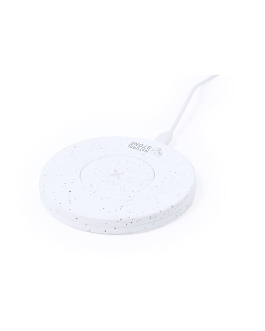Cargador Inalámbrico 15W de Piedra Natural y ABS Tipo C + LED