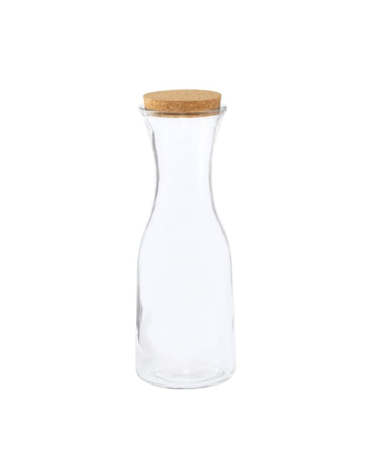 Botella de Cristal 1L con Tapón de Corcho – Estilo Natural y Ecológico
