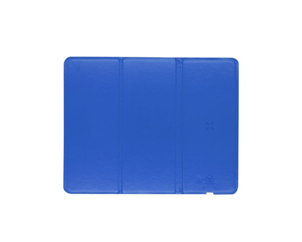 Alfombrilla de ratón reciclada con cargador inalámbrico, base antideslizante y soporte para móvil