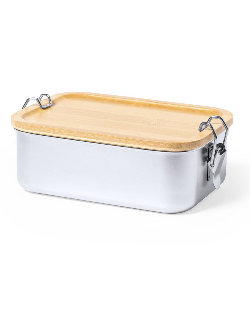 Fiambrera acero Inox 800 ml con tapa de bambú – Hermética
