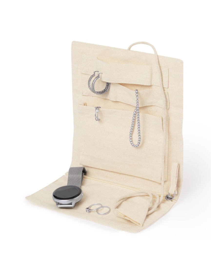 Joyero Plegable de Algodón Natural