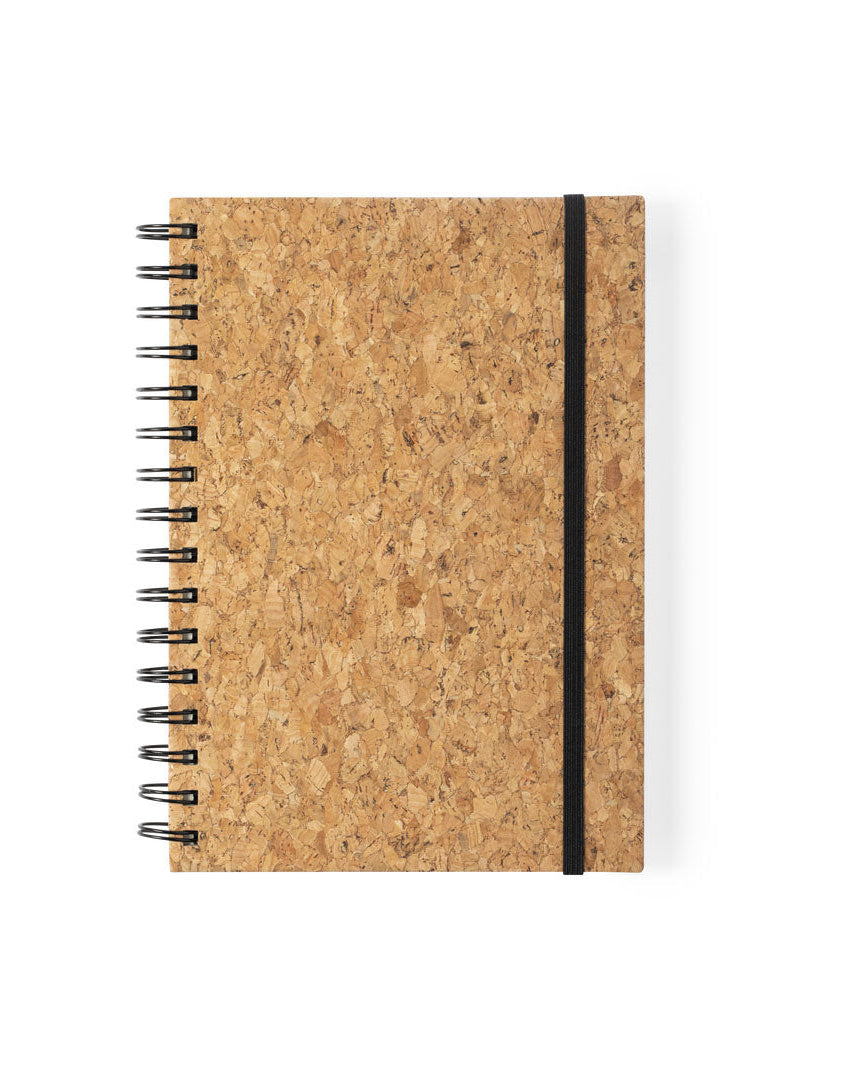 Carnet à anneaux en liège Nature
