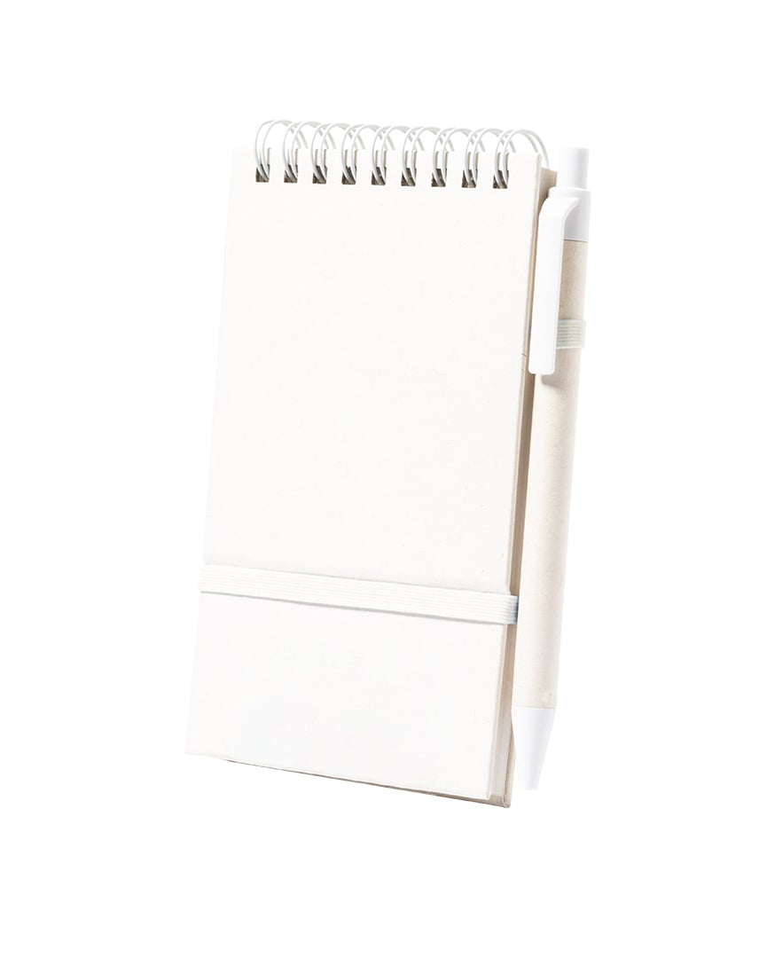 Libreta ecológica hecha de cartón reciclado leche