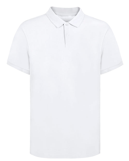 Polo Blanco Adulto 100% Algodón