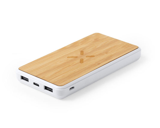 PowerBambú 8000 – Batería externa inalámbrica eco con doble USB